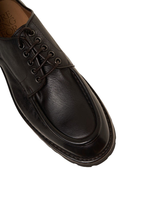 Scarpe stringate in pelle