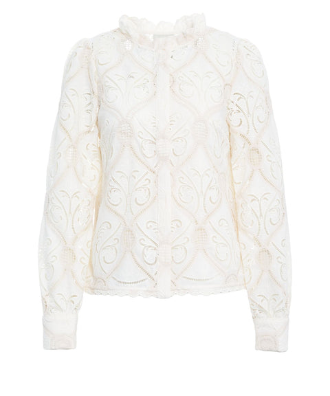 Blusa con ricami