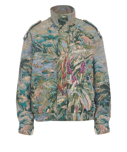 Jacket with floral print
