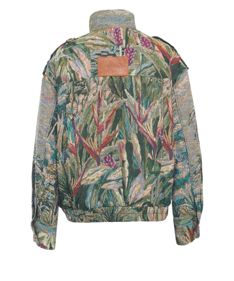 Jacket with floral print