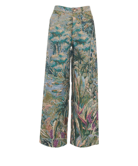 Hose mit Blumenmuster