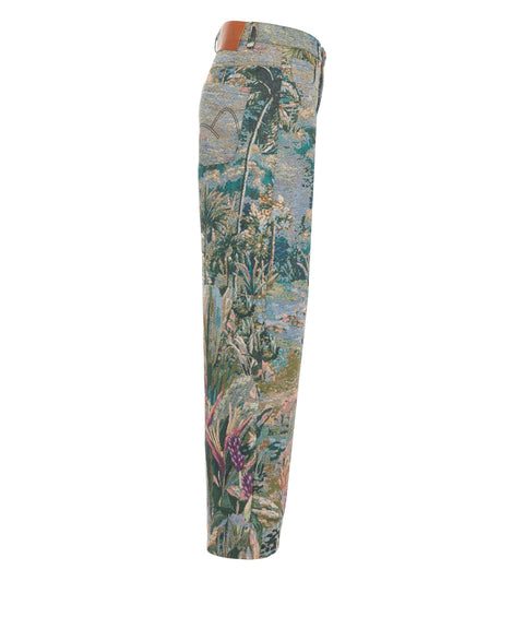 Hose mit Blumenmuster