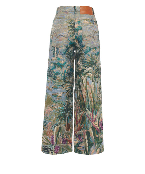 Hose mit Blumenmuster
