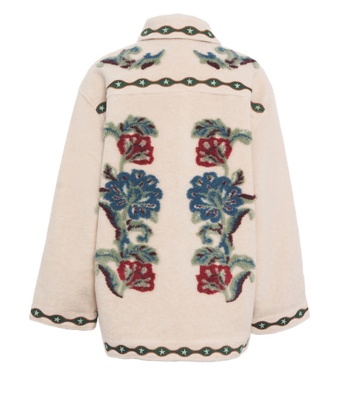 Cappotto con ricami