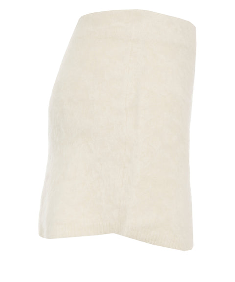 Mini skirt in alpaca
