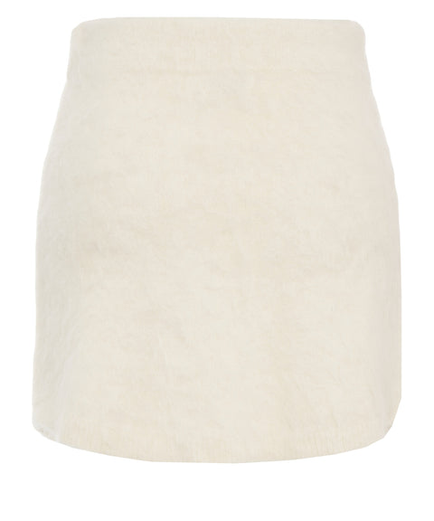 Mini skirt in alpaca