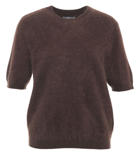 Maglia in cashmere a maniche corte