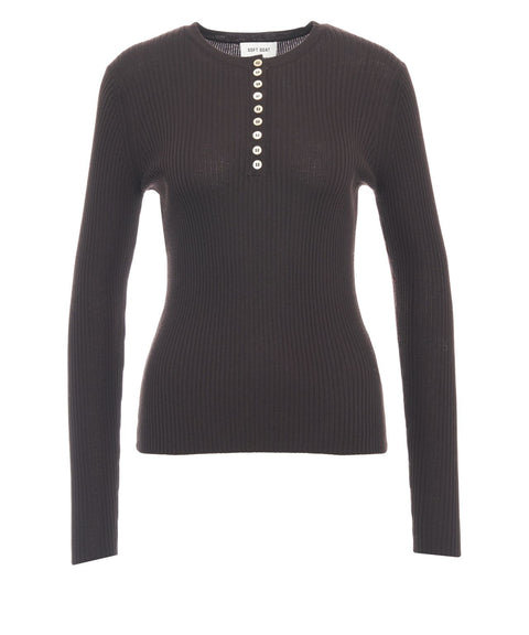 Maglia a maniche lunghe 'Henley'