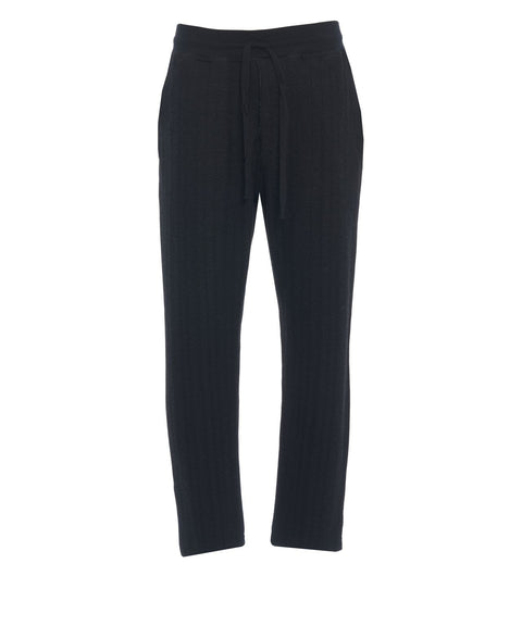 Jogging pants in wool