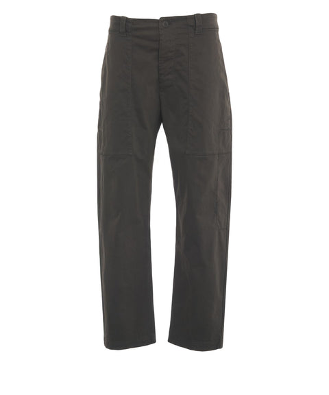 Trousers with patch pockets