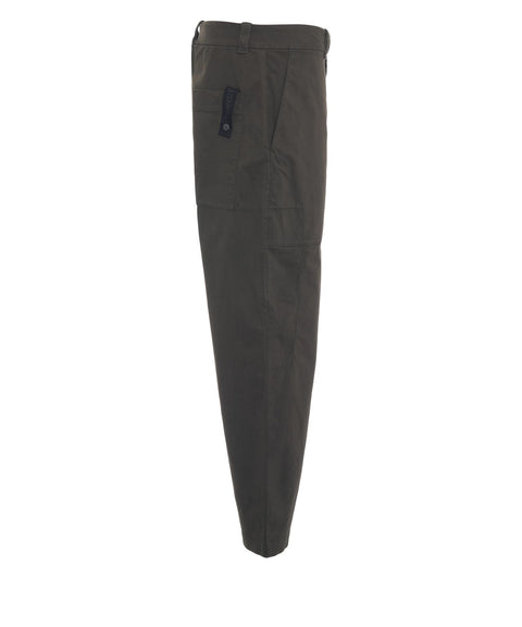 Trousers with patch pockets