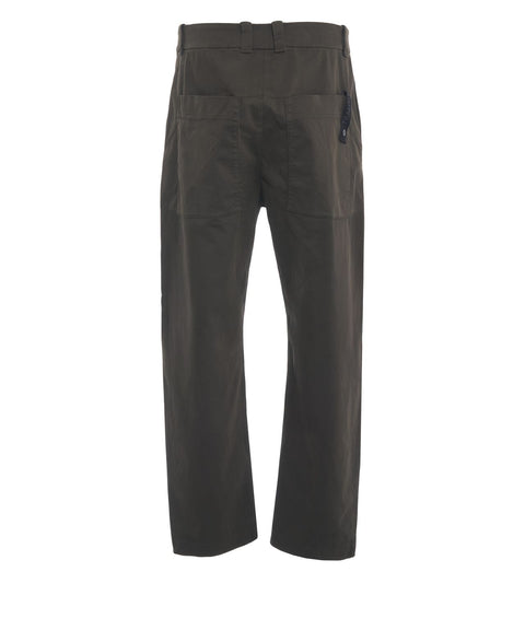 Trousers with patch pockets