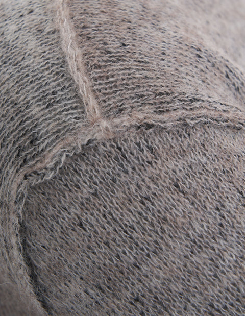 Pullover in wool blend with alpaca