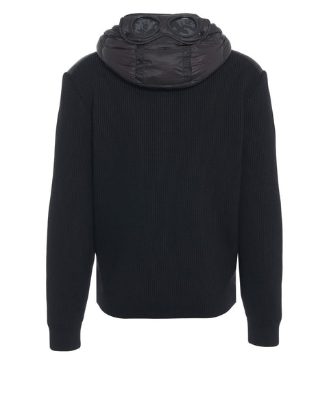 Jacket with wool sleeves