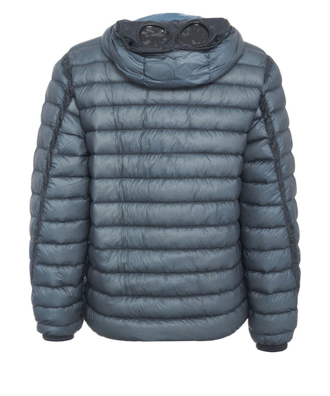 Puffer jacket with goggles