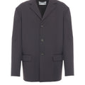 Blazer with flap pockets