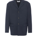 Blazer with flap pockets