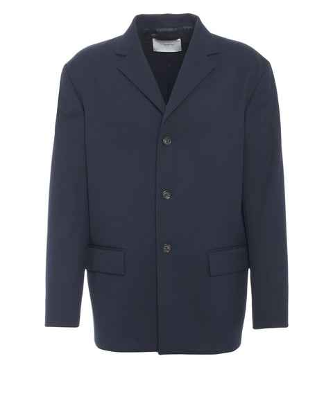 Blazer with flap pockets