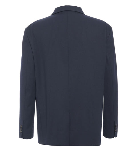 Blazer with flap pockets