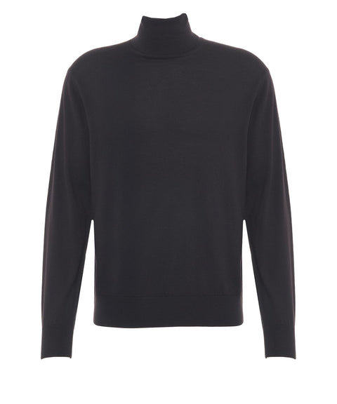 Rollkragenpullover aus Wolle