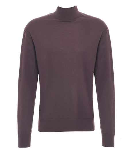 Rollkragenpullover aus Wolle