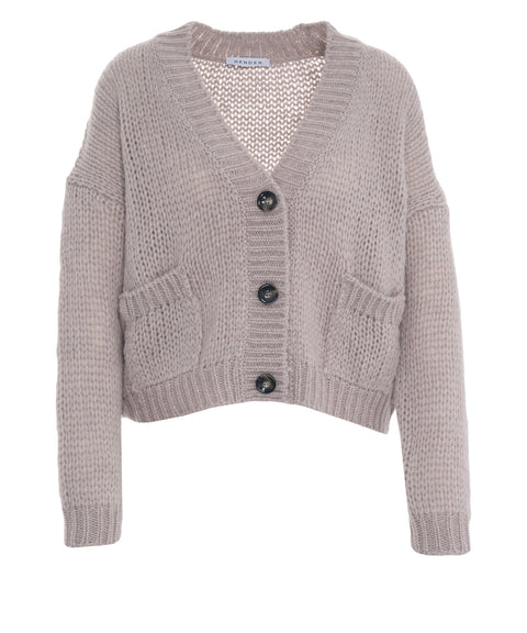 Cardigan in misto alpaca