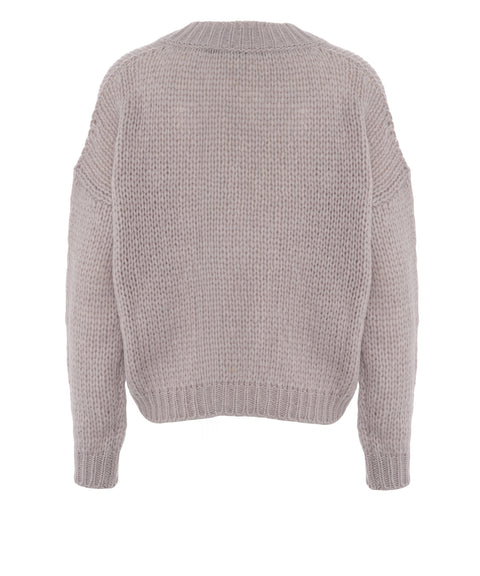 Cardigan in misto alpaca
