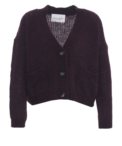 Cardigan in misto alpaca
