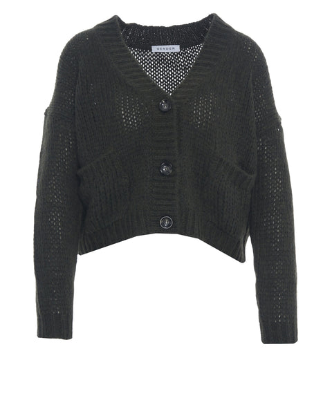 Cardigan in misto alpaca