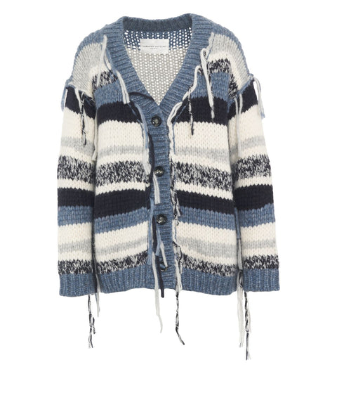 Strickjacke mit Fransendetails