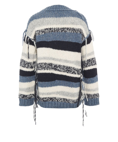 Strickjacke mit Fransendetails