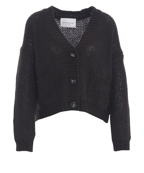 Cardigan in misto alpaca