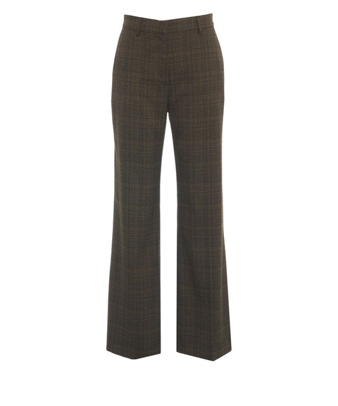 Trousers with check pattern