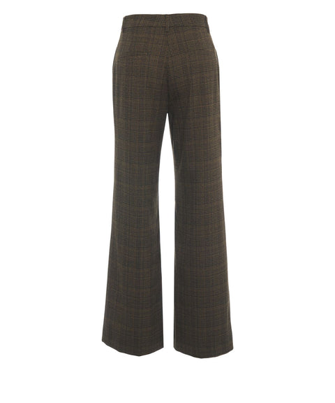 Trousers with check pattern