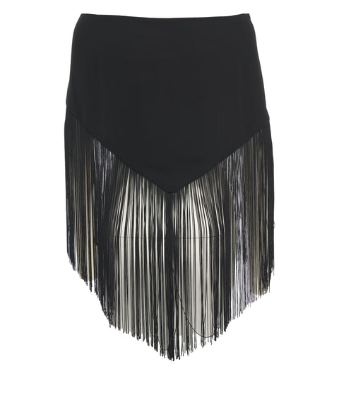 Cape mit Fransendetails