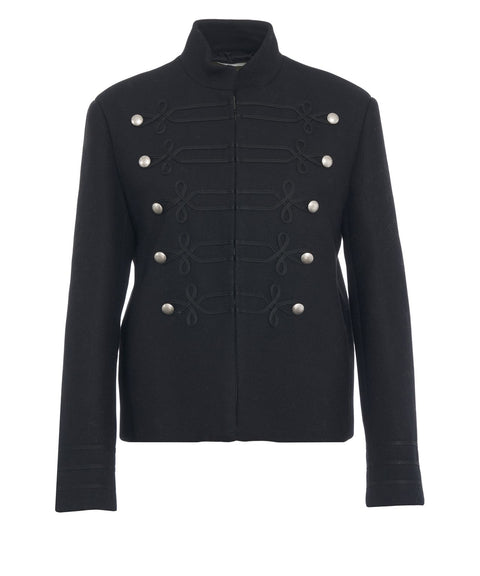 Jacke mit dekorativer borte