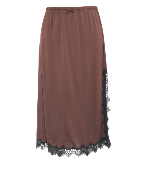Gonna midi con pizzo