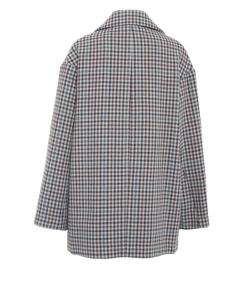 Blazer with check pattern