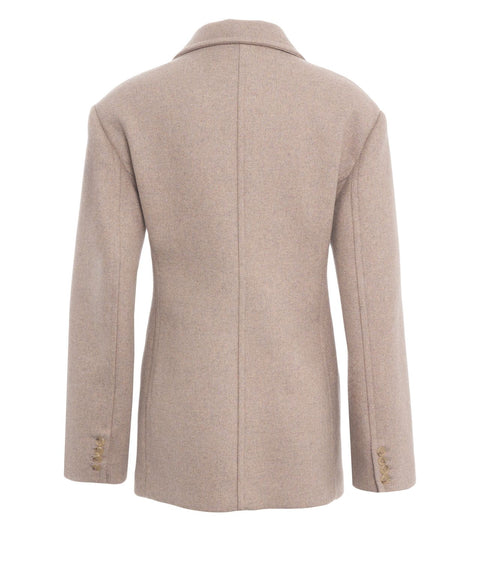 Mantel aus Wolle im Blazer-Stil