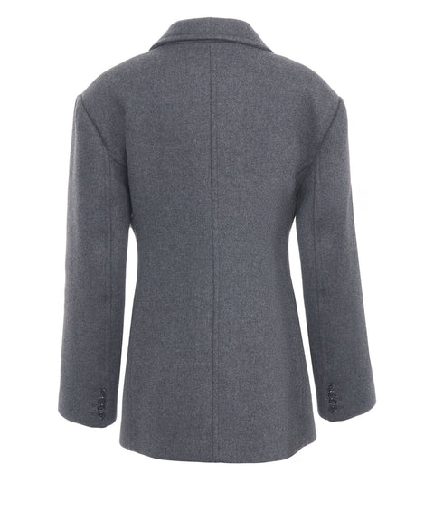 Mantel aus Wolle im Blazer-Stil