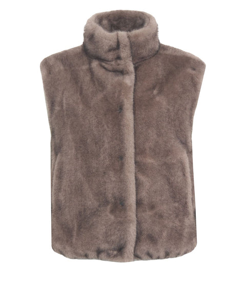 Faux fur vest