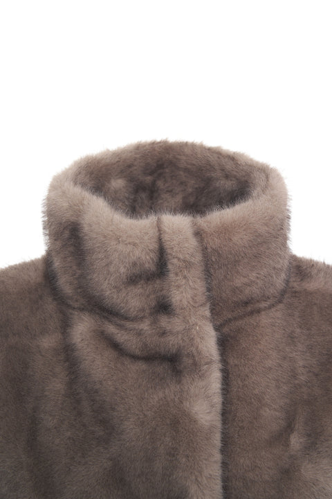 Faux fur vest