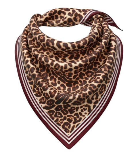 Foulard 'Printed Nicki Silk Lepard'
