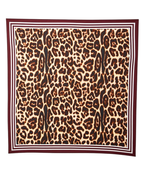 Foulard 'Printed Nicki Silk Lepard'