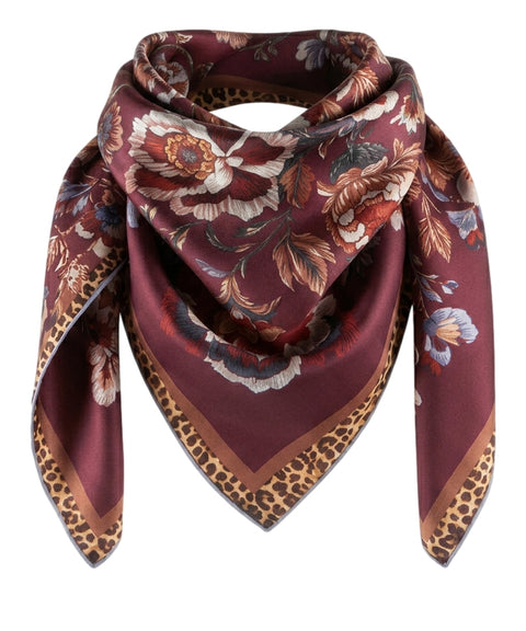 Foulard con motivo floreale