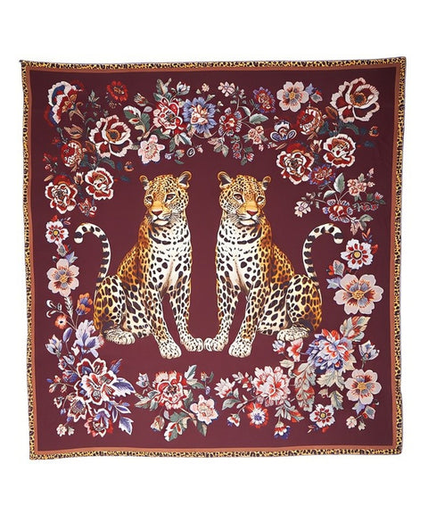 Foulard con motivo floreale