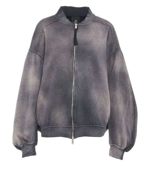 Sweatjacke mit Batik Muster