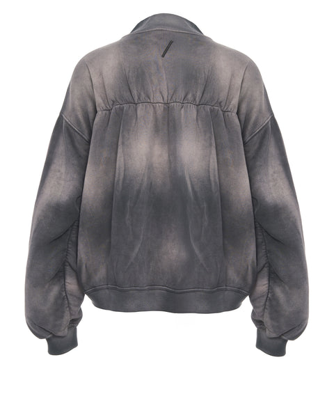 Sweatjacke mit Batik Muster