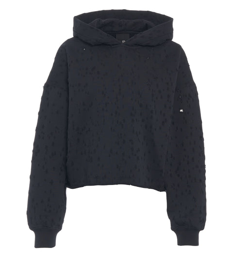 Kapuzenpullover mit Nahtdetails