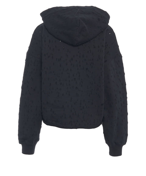 Kapuzenpullover mit Nahtdetails